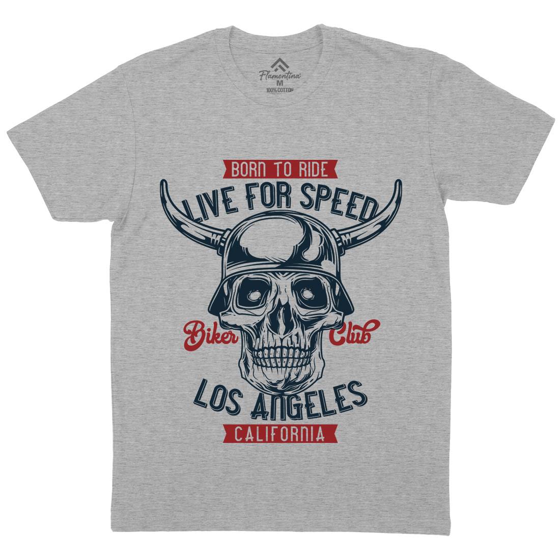 Live For Speed Mens Crew Neck T-Shirt Motorcycles B851