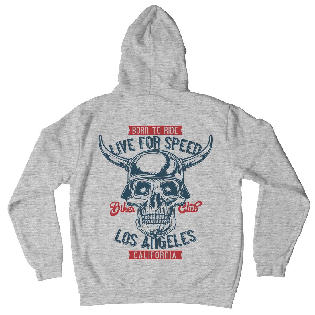 Live For Speed Mens Hoodie With Pocket Motorcycles B851