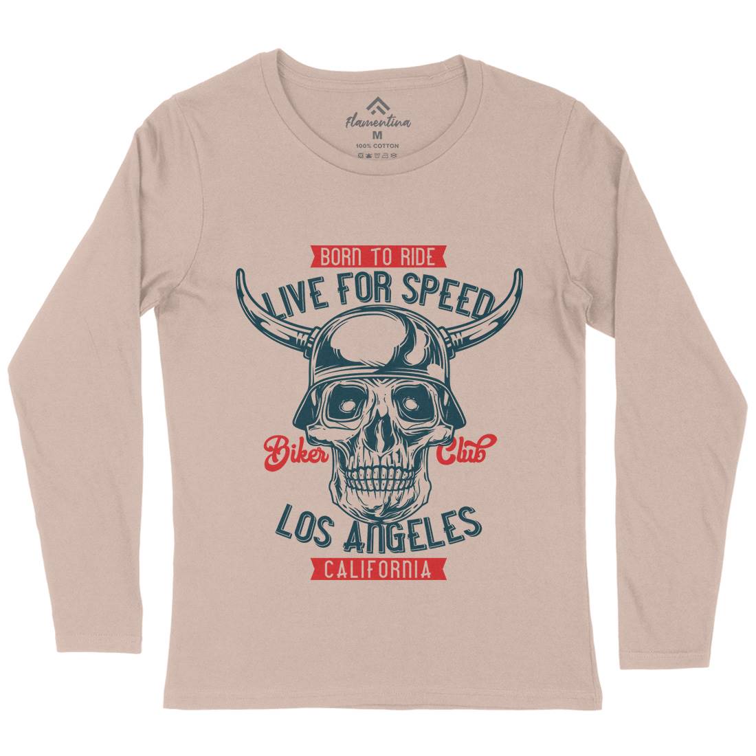 Live For Speed Womens Long Sleeve T-Shirt Motorcycles B851