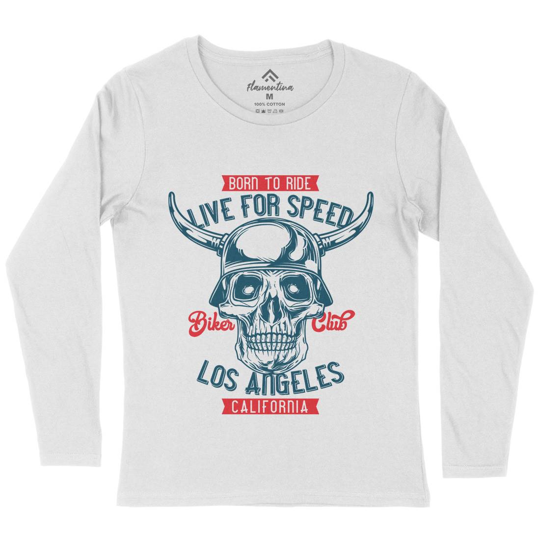 Live For Speed Womens Long Sleeve T-Shirt Motorcycles B851