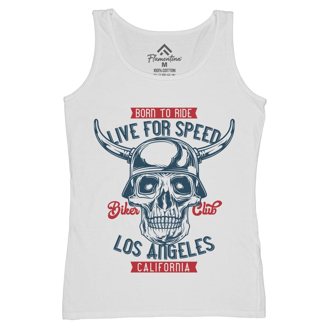 Live For Speed Womens Organic Tank Top Vest Motorcycles B851
