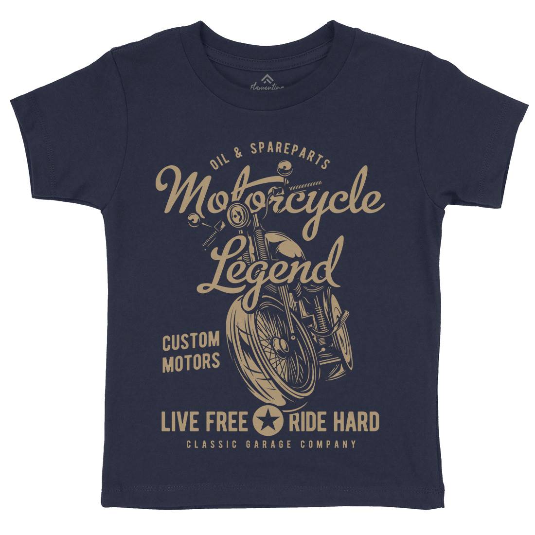 Legend Kids Crew Neck T-Shirt Motorcycles B854