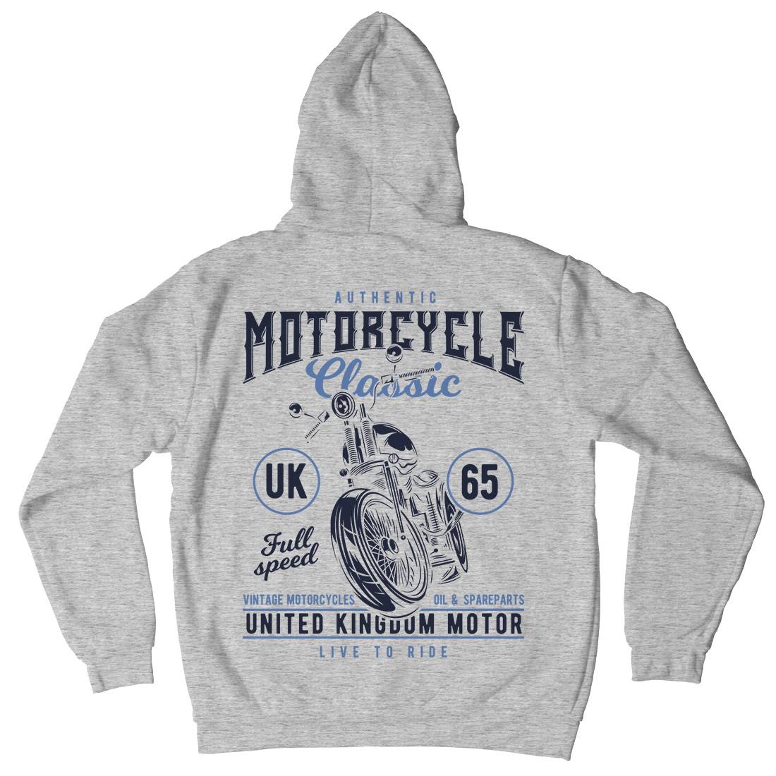 Classic Kids Crew Neck Hoodie Motorcycles B855