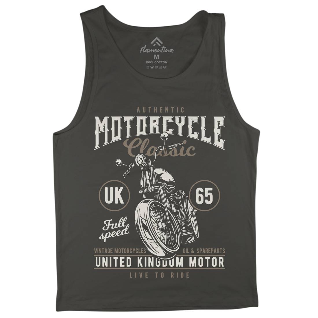 Classic Mens Tank Top Vest Motorcycles B855