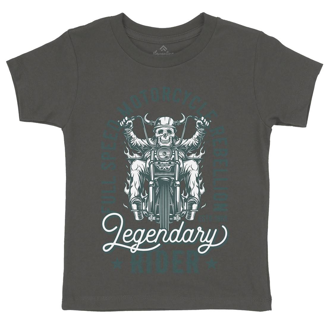 Legendary Kids Crew Neck T-Shirt Motorcycles B856