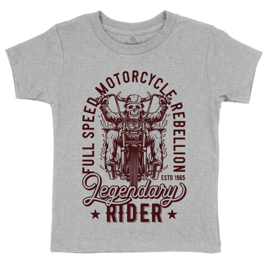 Legendary Kids Crew Neck T-Shirt Motorcycles B856