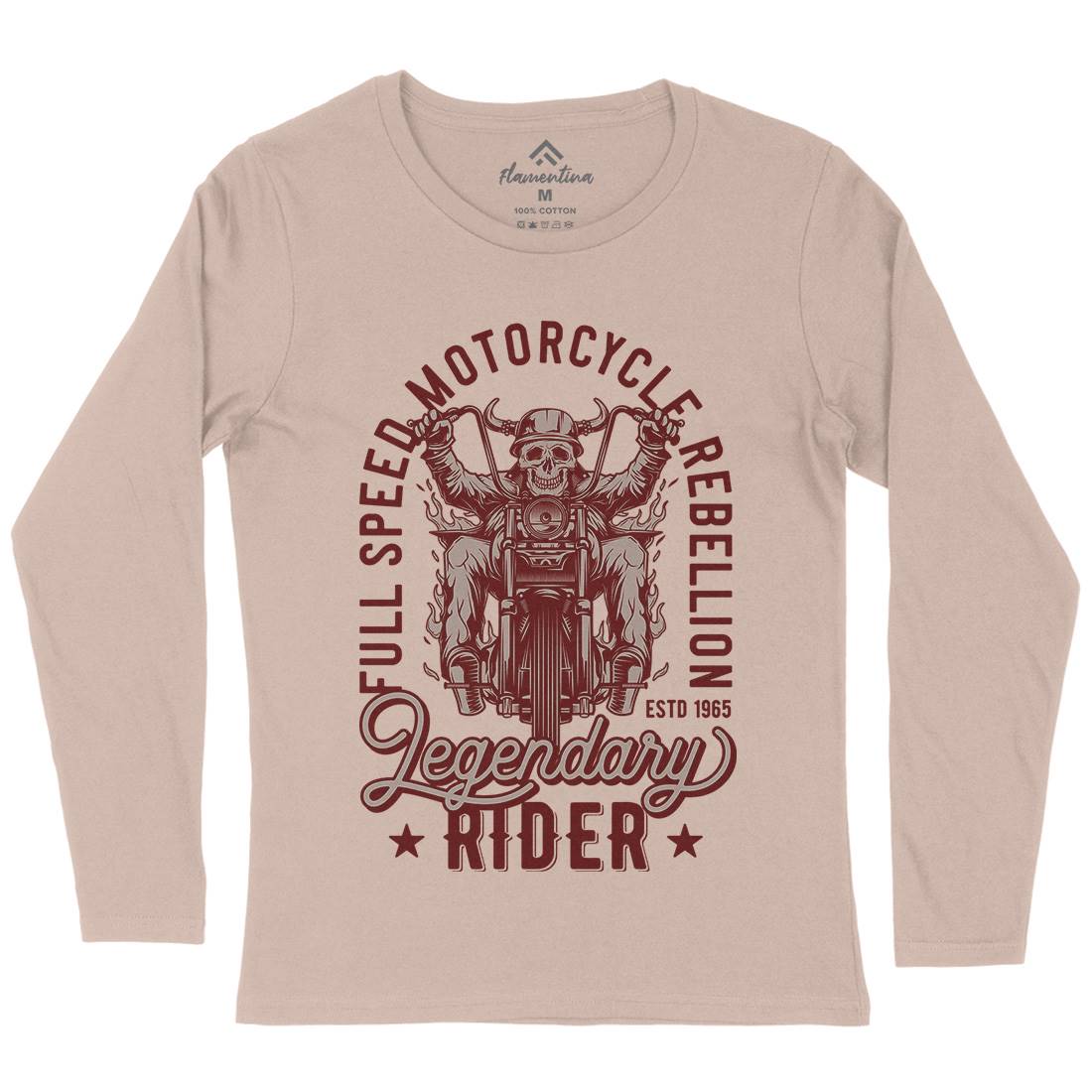 Legendary Womens Long Sleeve T-Shirt Motorcycles B856