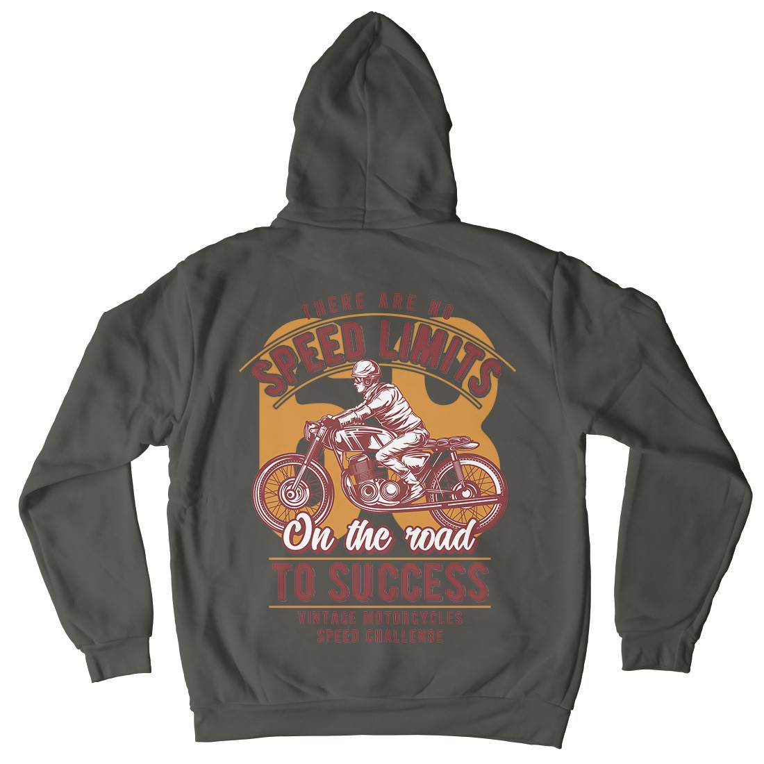 Speed Limits Mens Hoodie With Pocket Motorcycles B858