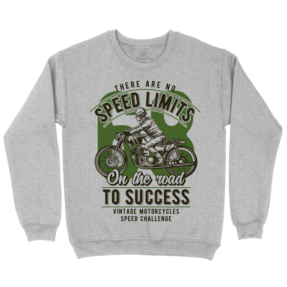 Speed Limits Mens Crew Neck Sweatshirt Motorcycles B858
