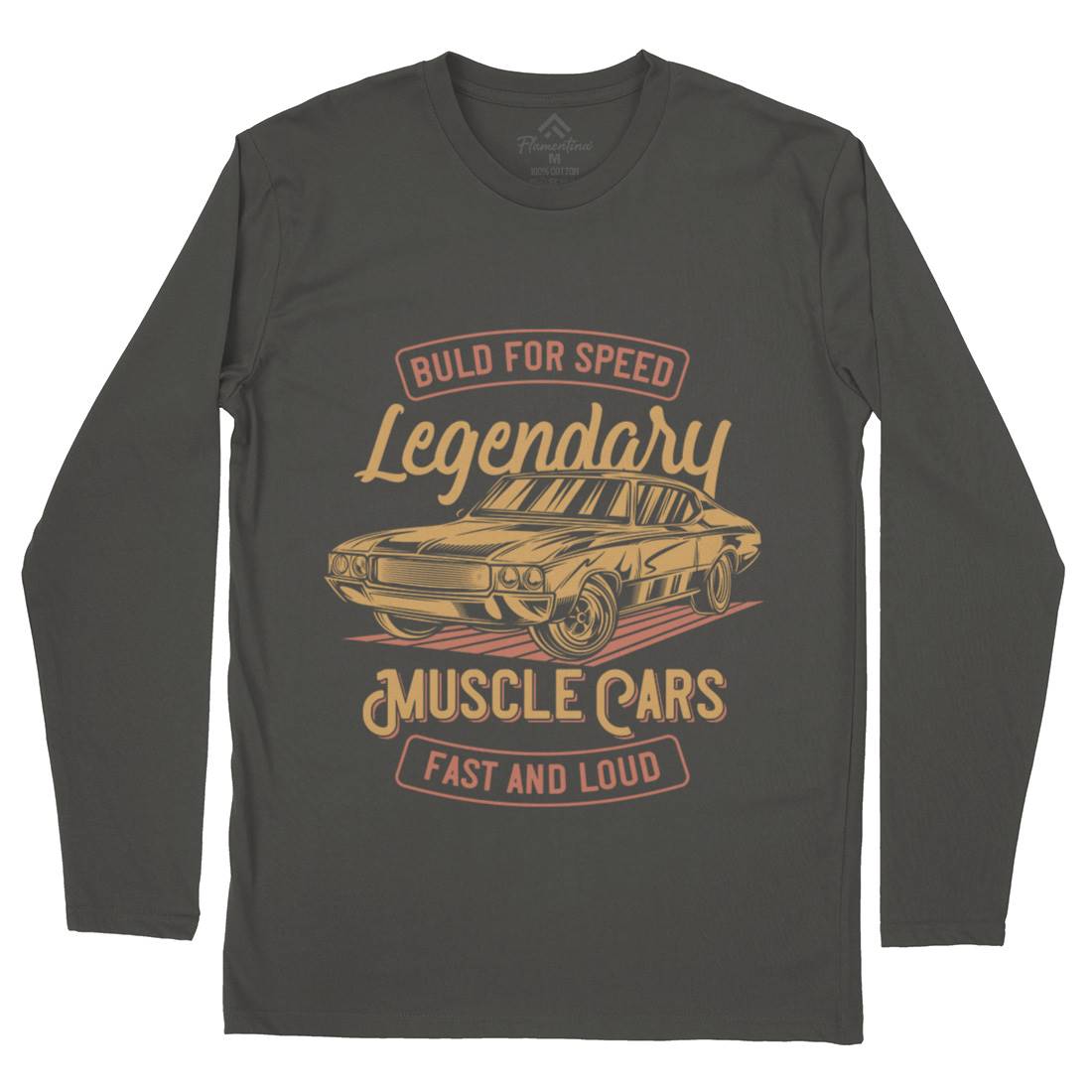 Legendary Muscle Car Mens Long Sleeve T-Shirt Cars B859
