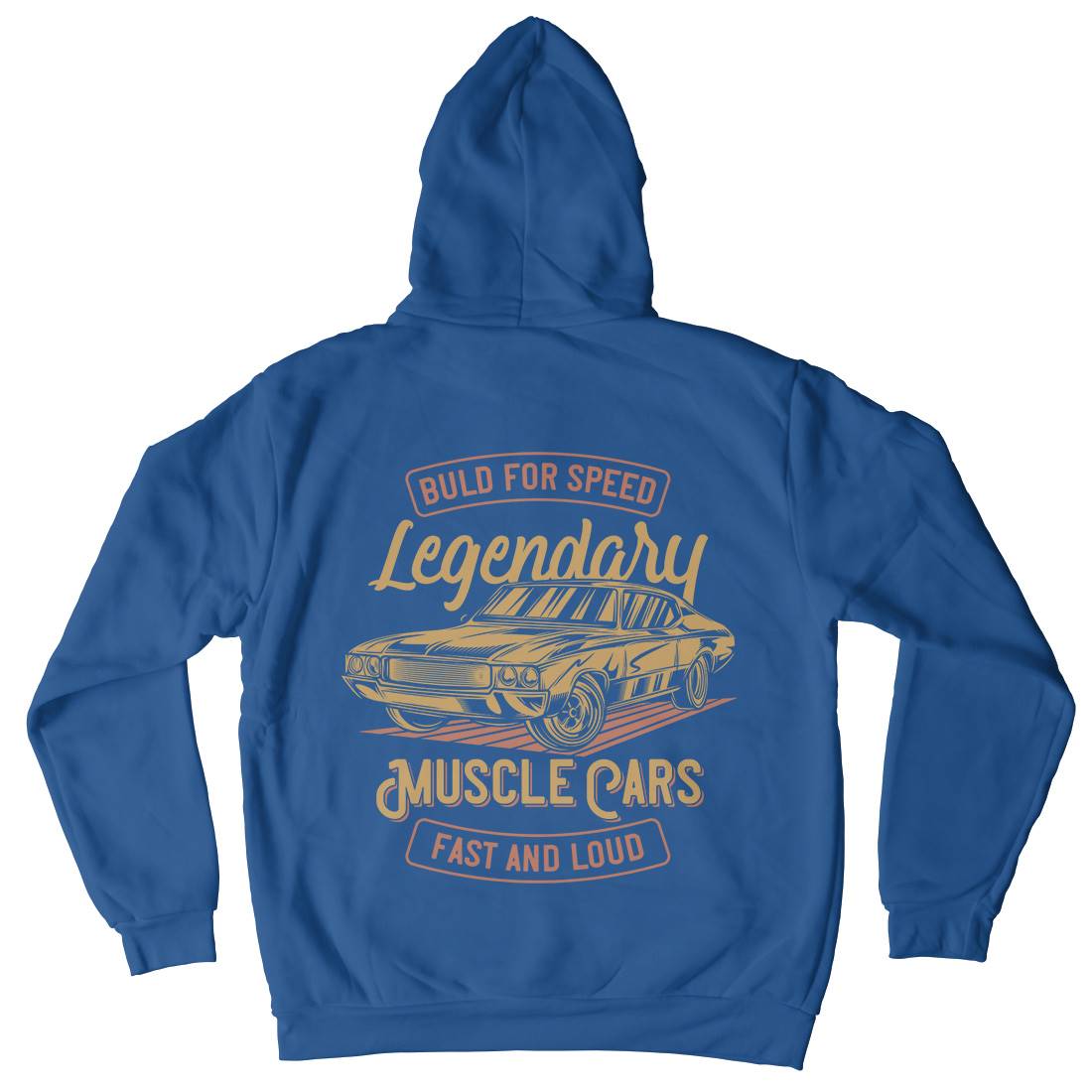 Legendary Muscle Car Mens Hoodie With Pocket Cars B859
