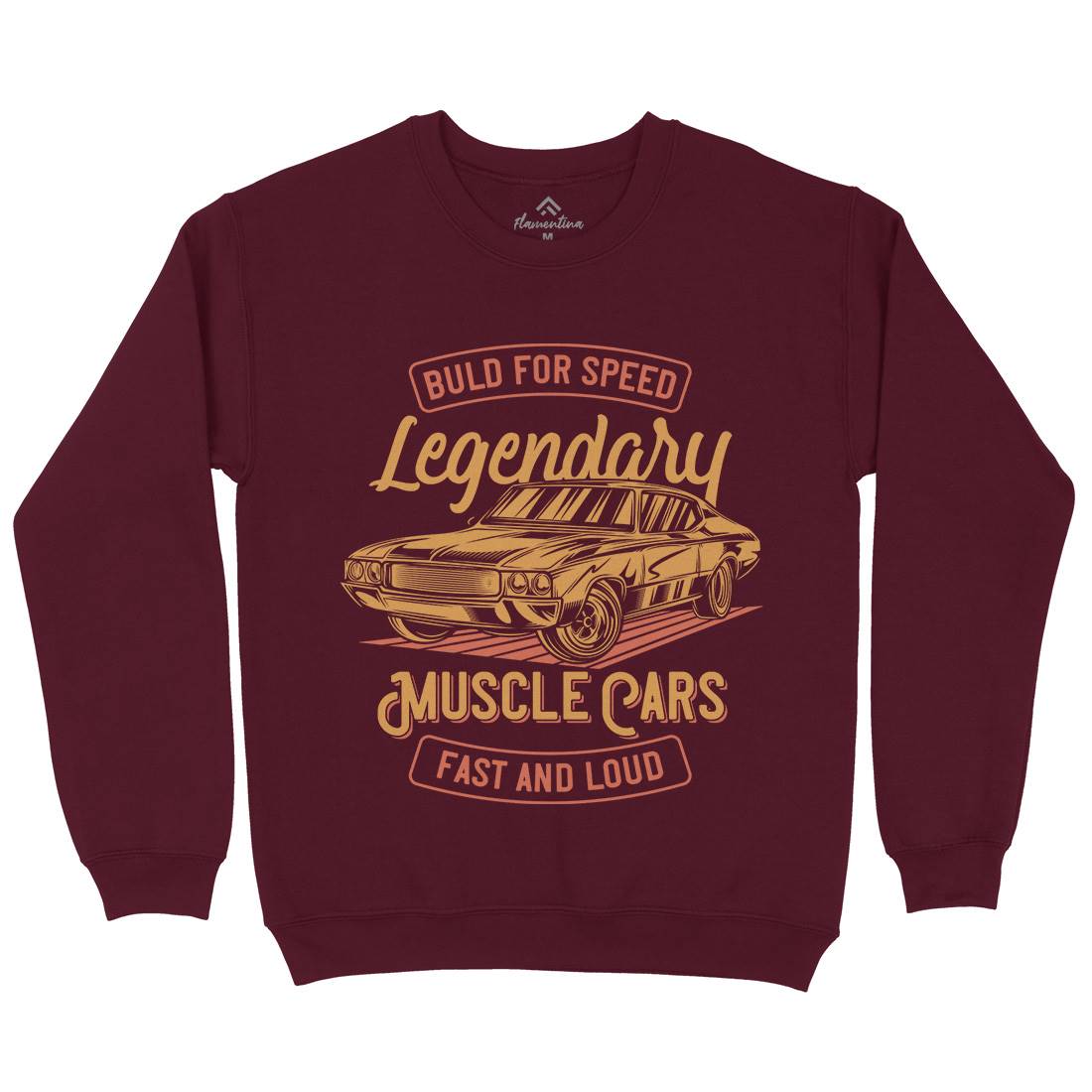 Legendary Muscle Car Mens Crew Neck Sweatshirt Cars B859