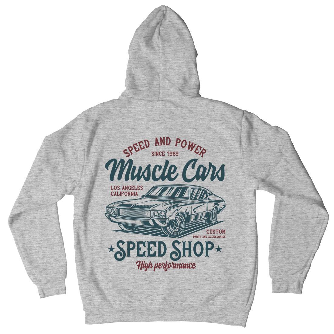 Muscle Car Speed Mens Hoodie With Pocket Cars B860