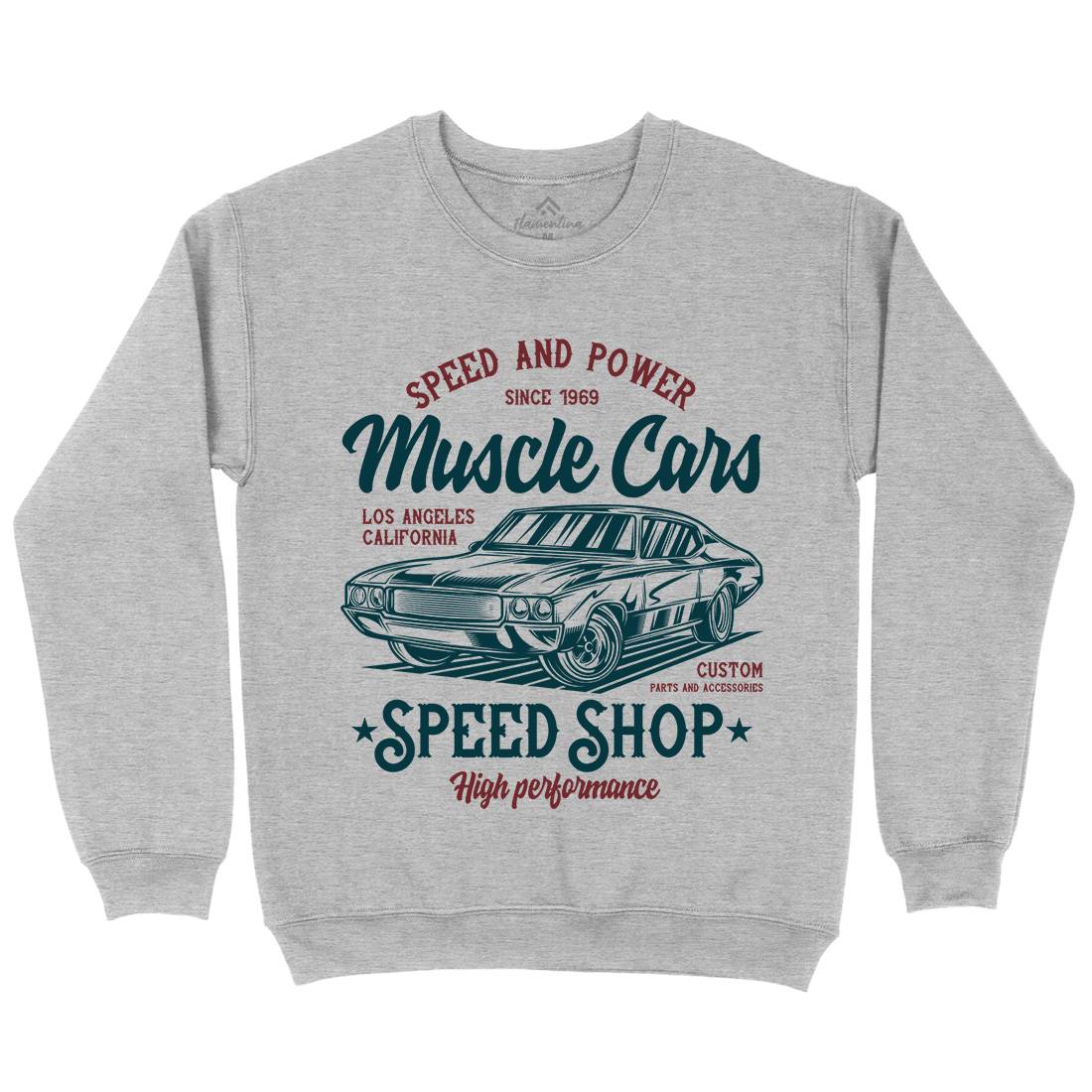 Muscle Car Speed Mens Crew Neck Sweatshirt Cars B860