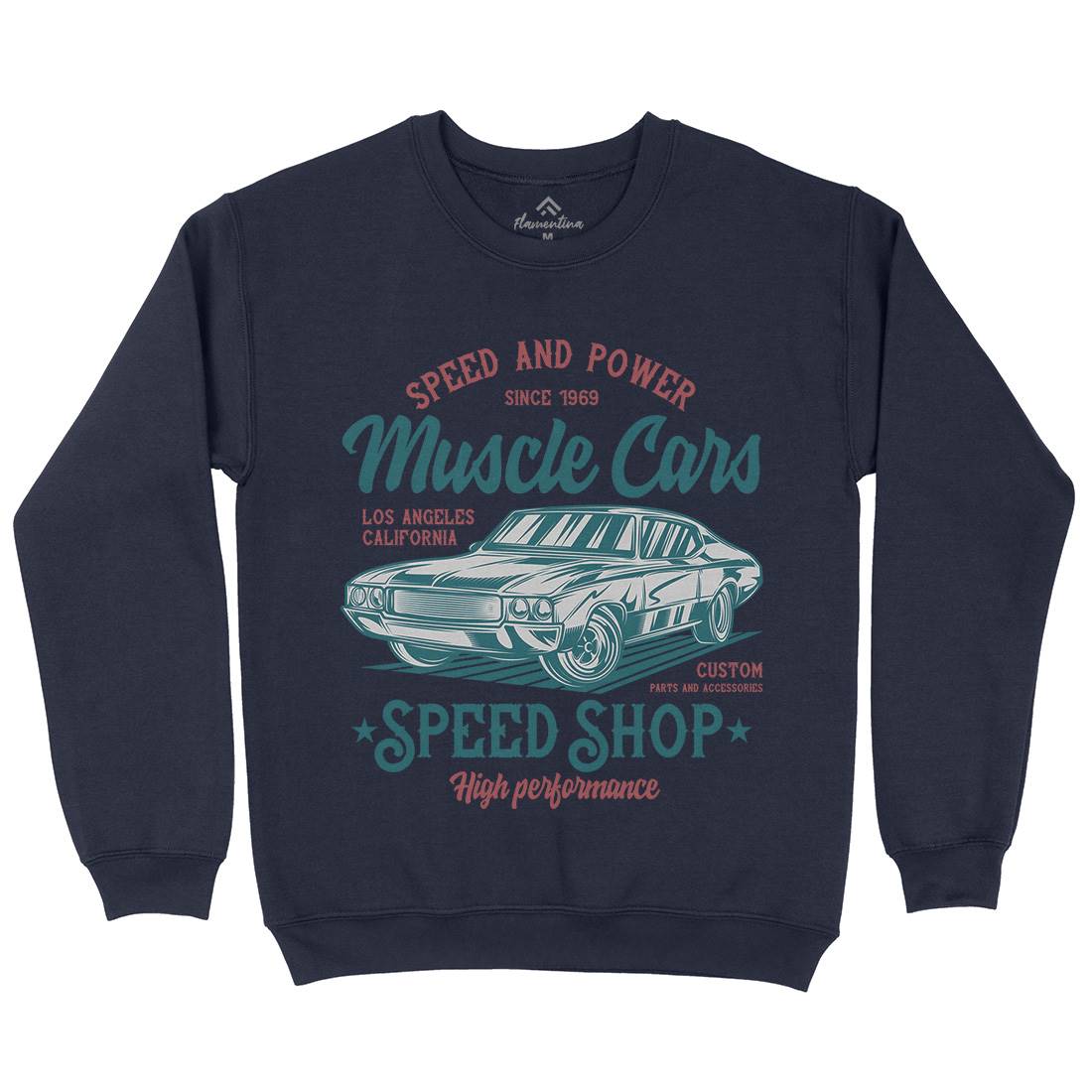 Muscle Car Speed Kids Crew Neck Sweatshirt Cars B860