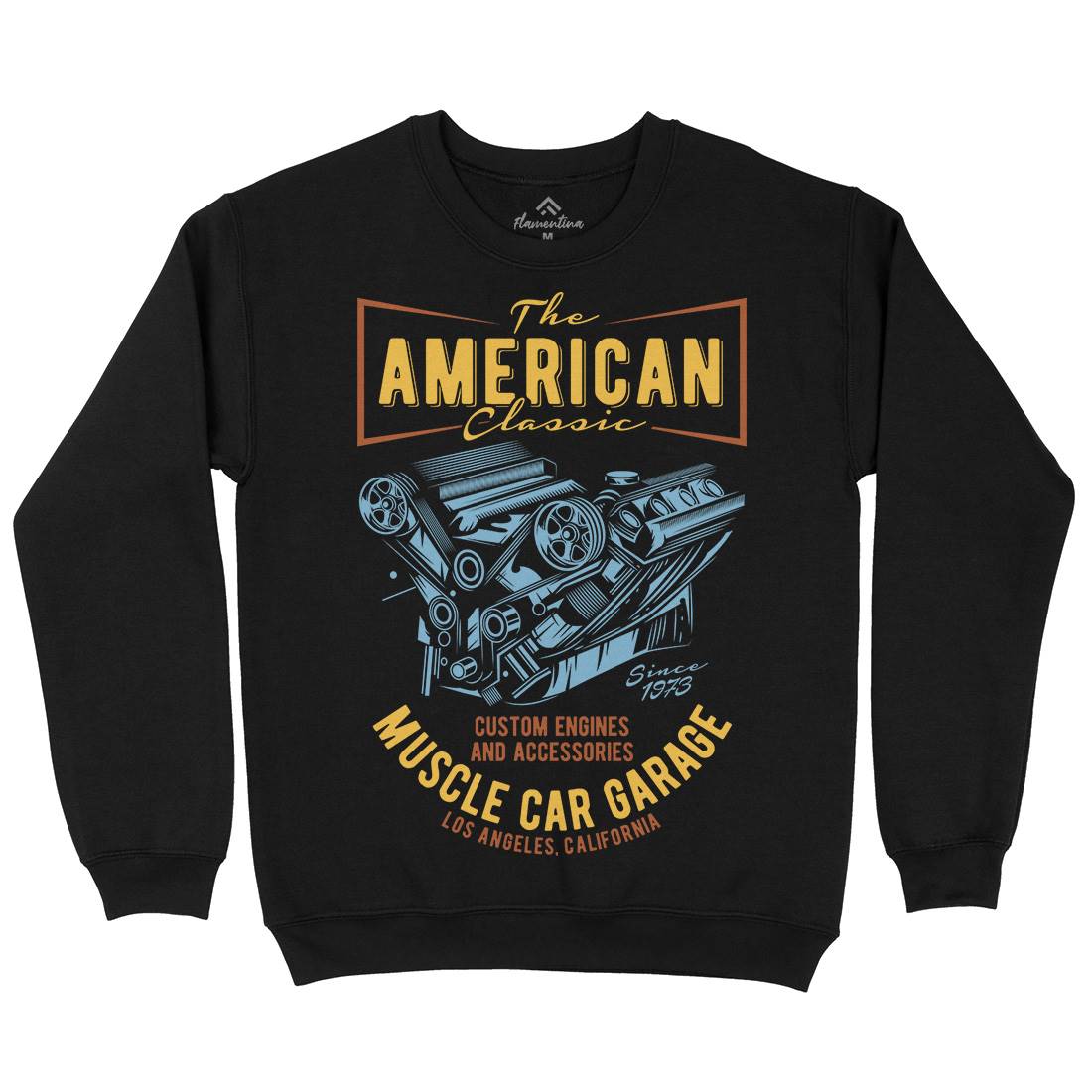American Muscle Car Kids Crew Neck Sweatshirt Cars B864