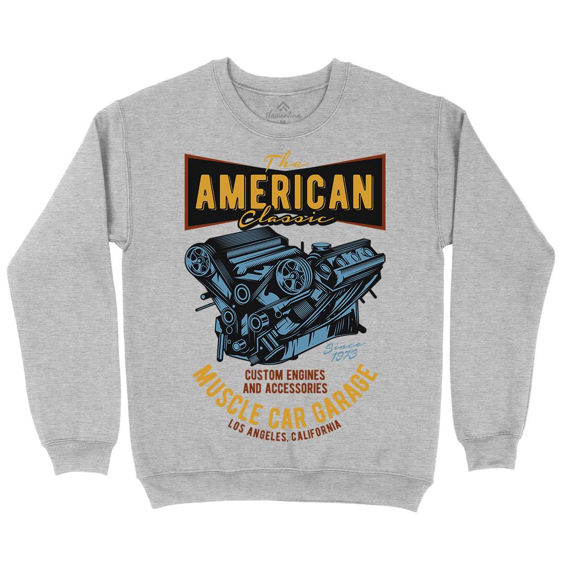 American Muscle Car Kids Crew Neck Sweatshirt Cars B864