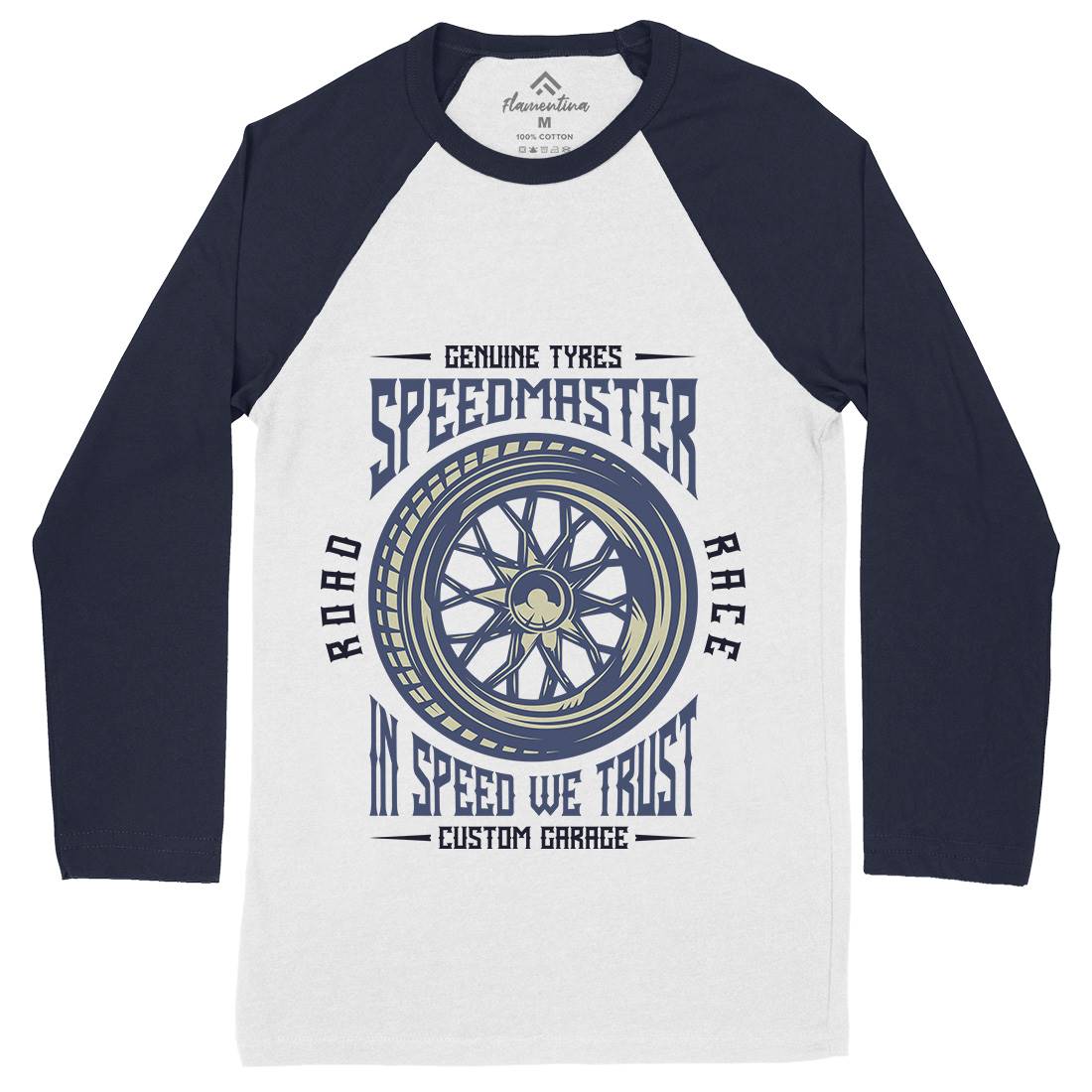 Speedmaster Muscle Car Mens Long Sleeve Baseball T-Shirt Cars B865