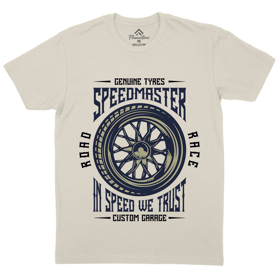 Speedmaster Muscle Car Mens Organic Crew Neck T-Shirt Cars B865