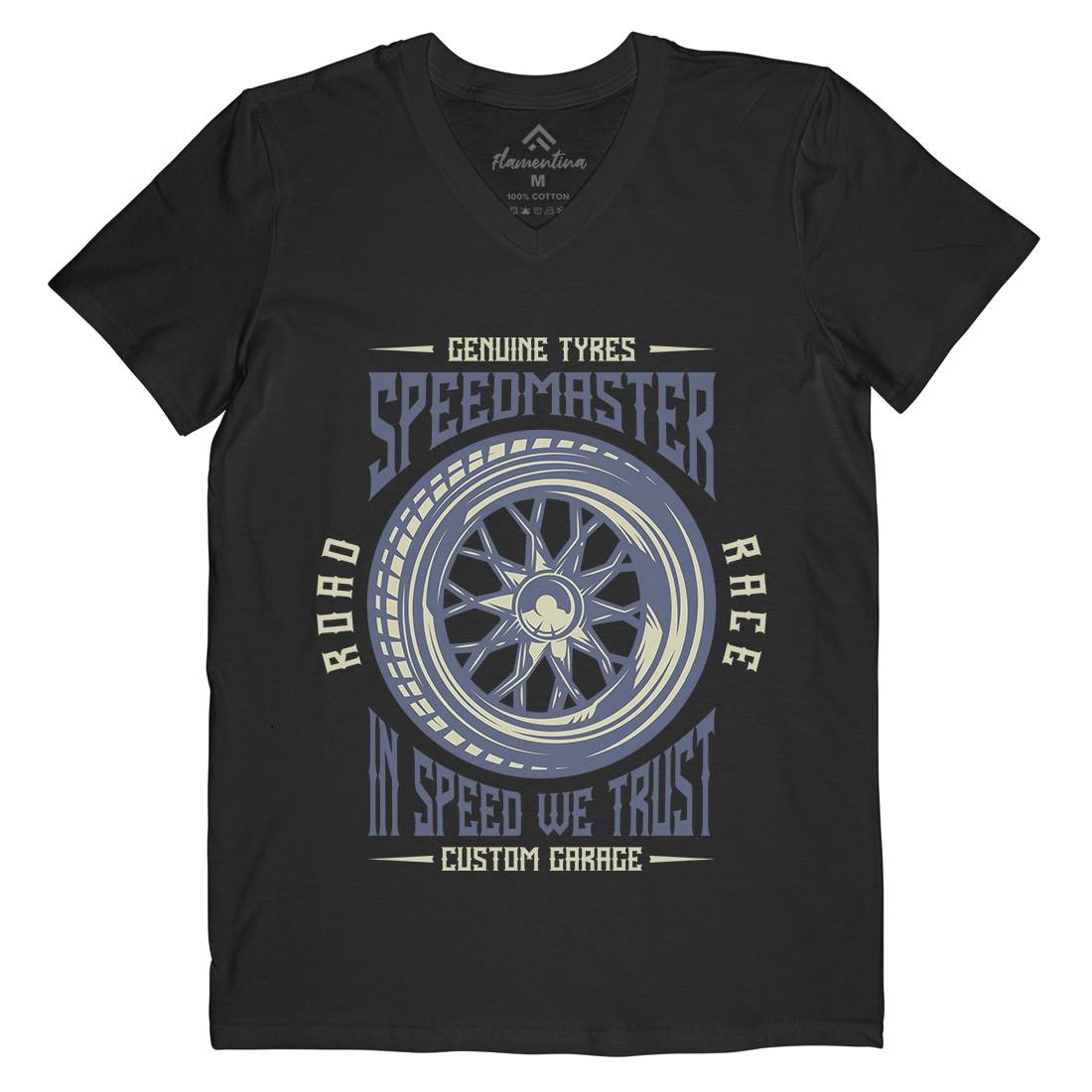 Speedmaster Muscle Car Mens V-Neck T-Shirt Cars B865