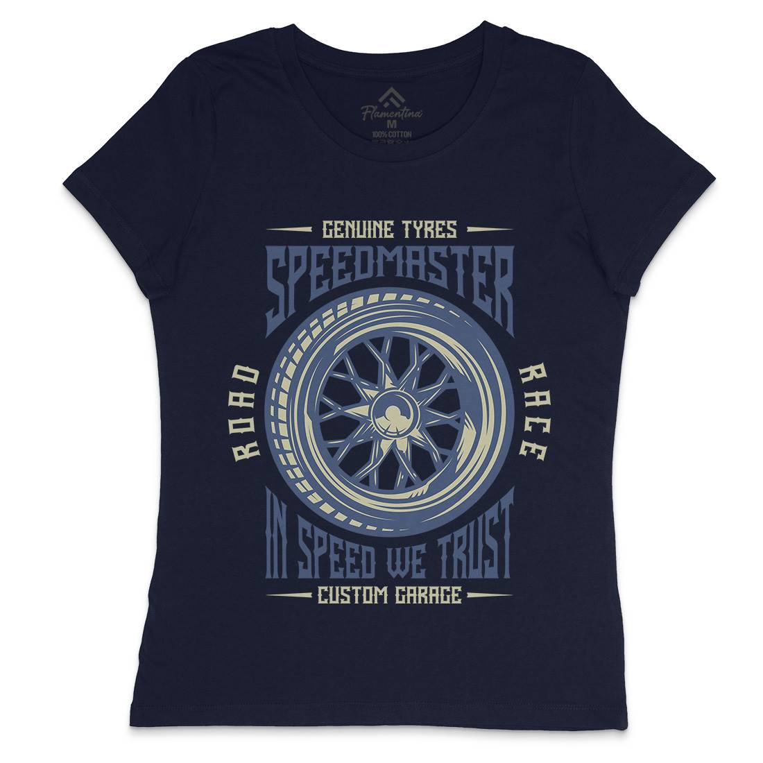 Speedmaster Muscle Car Womens Crew Neck T-Shirt Cars B865
