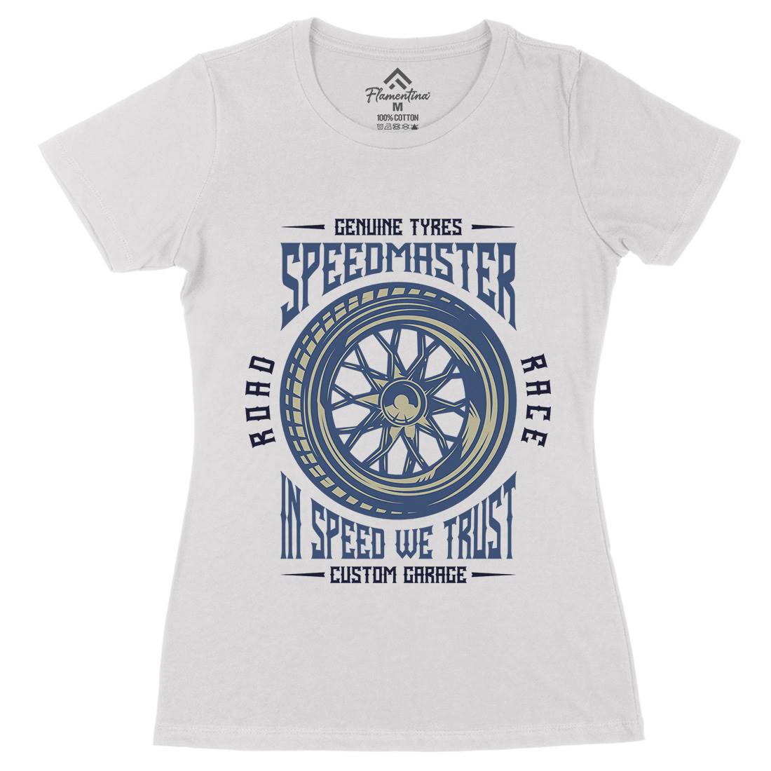 Speedmaster Muscle Car Womens Organic Crew Neck T-Shirt Cars B865