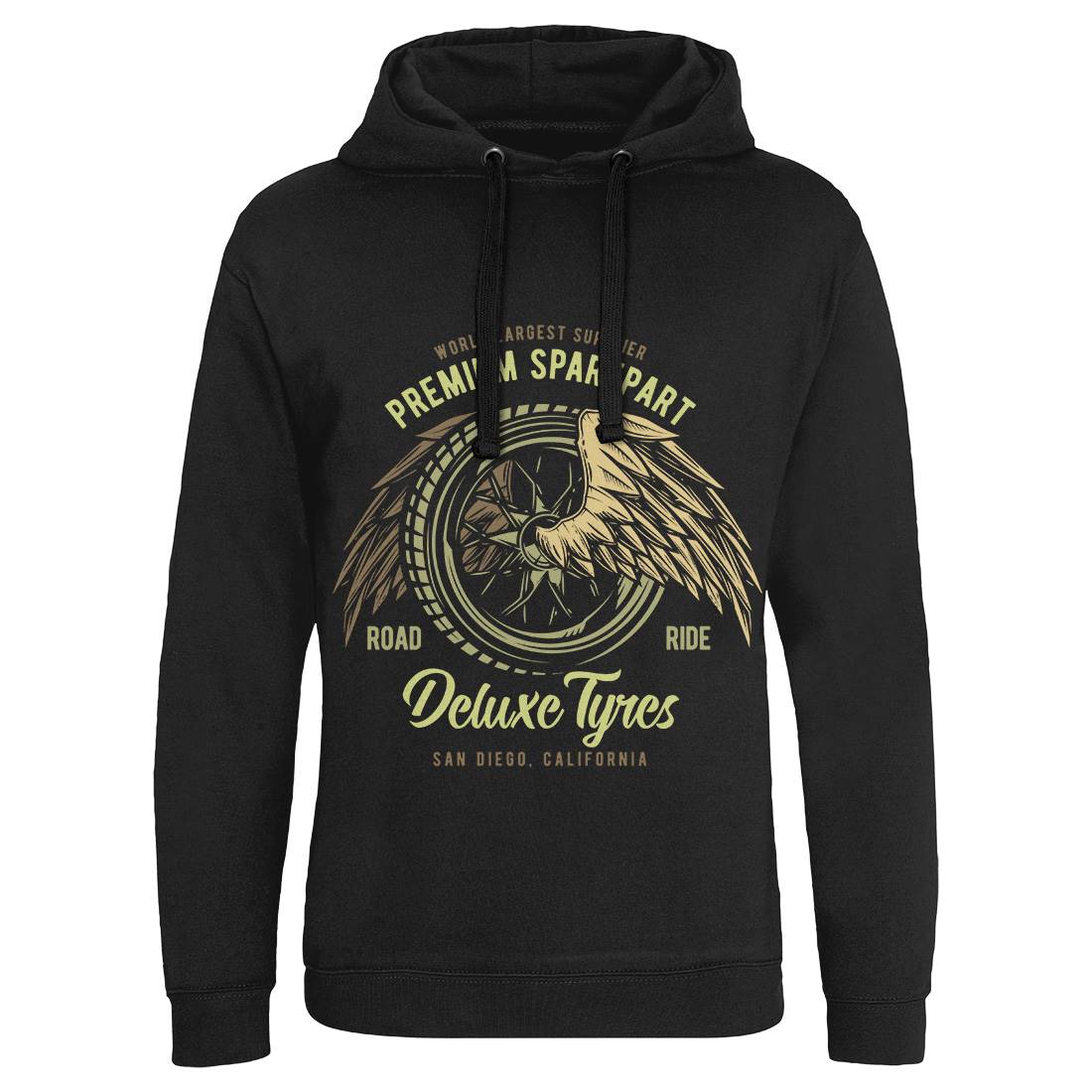 Deluxe Tyres Muscle Car Mens Hoodie Without Pocket Cars B866