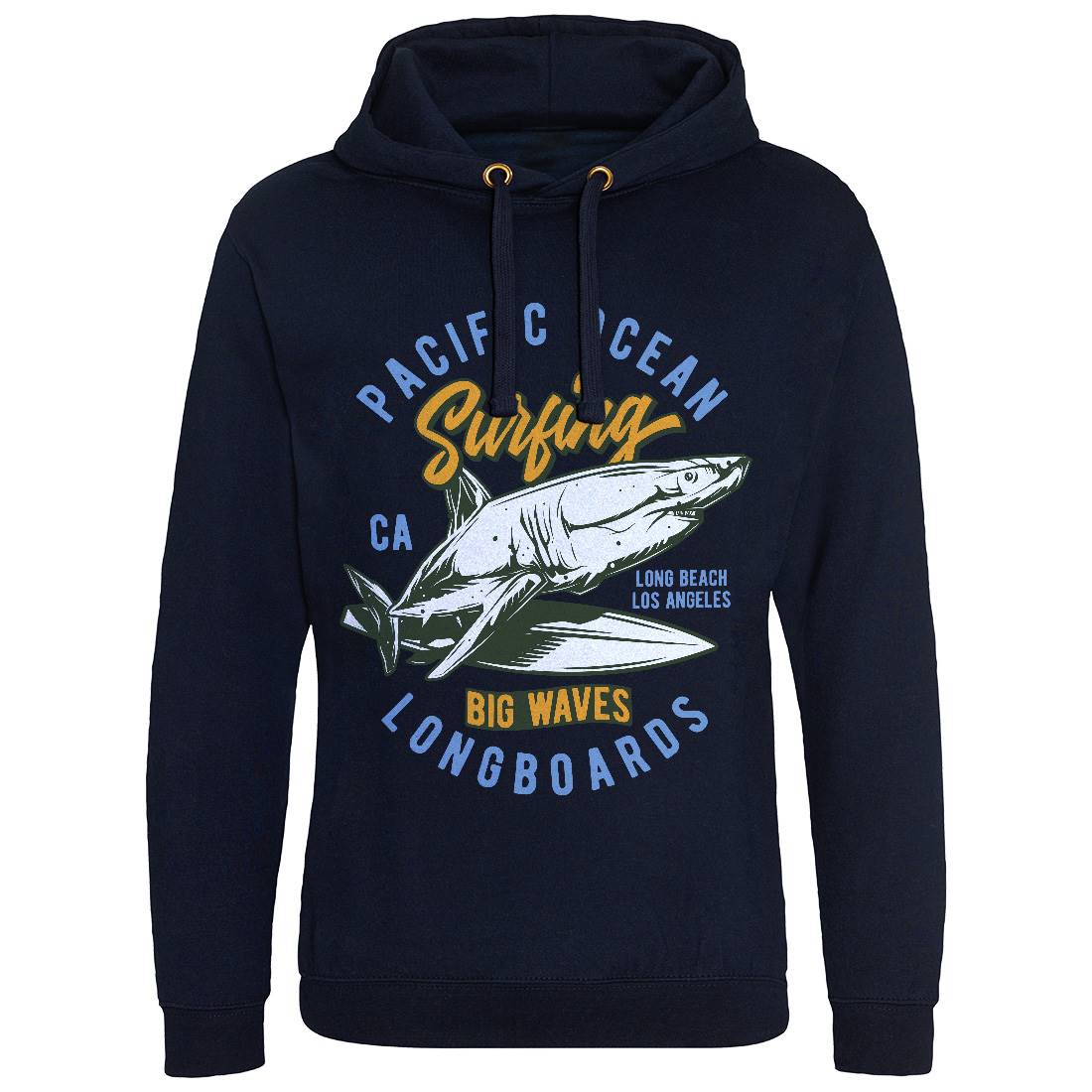 Pacific Ocean Surfing Mens Hoodie Without Pocket Surf B869