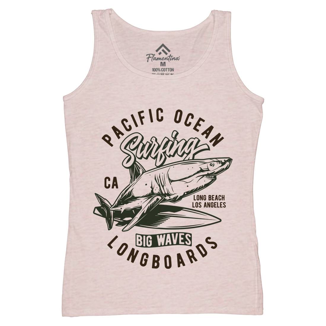 Pacific Ocean Surfing Womens Organic Tank Top Vest Surf B869
