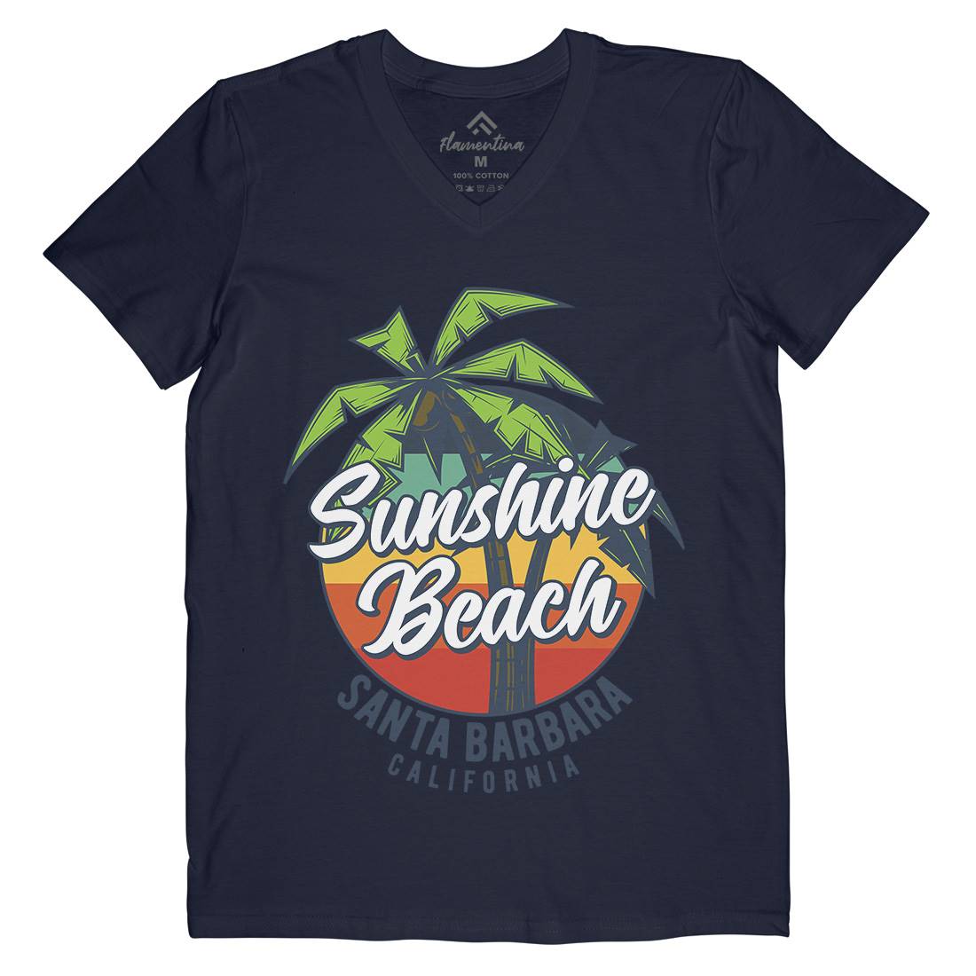 Sunshine Surfing Mens V-Neck T-Shirt Surf B871