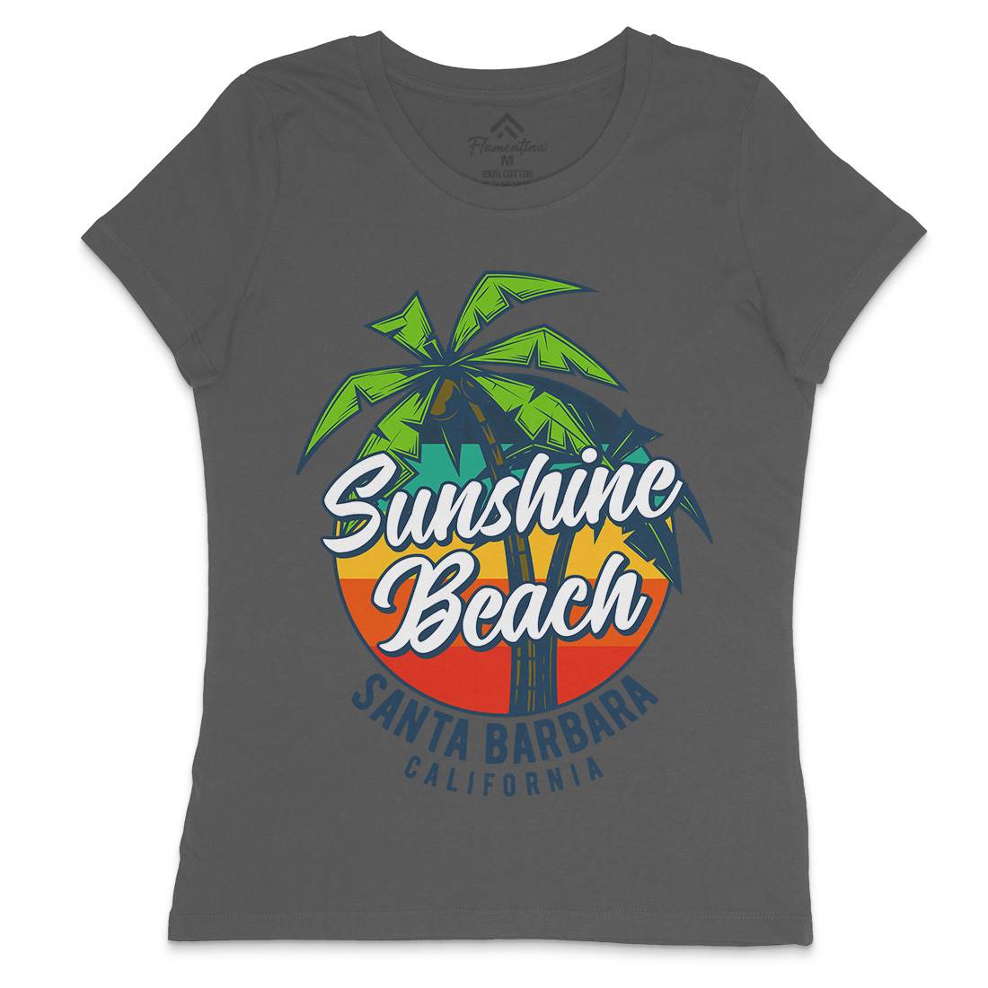 Sunshine Surfing Womens Crew Neck T-Shirt Surf B871