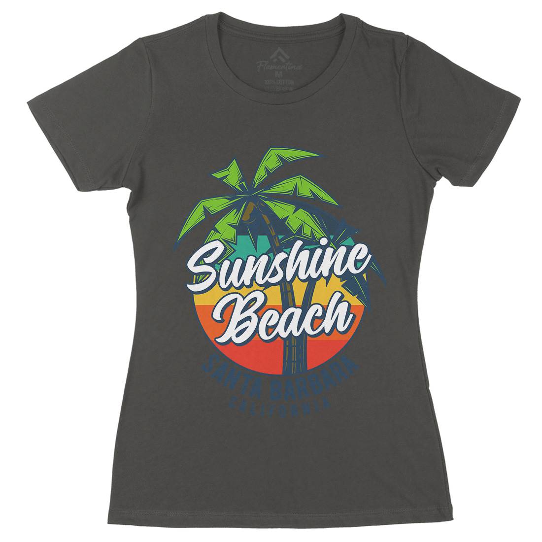 Sunshine Surfing Womens Organic Crew Neck T-Shirt Surf B871