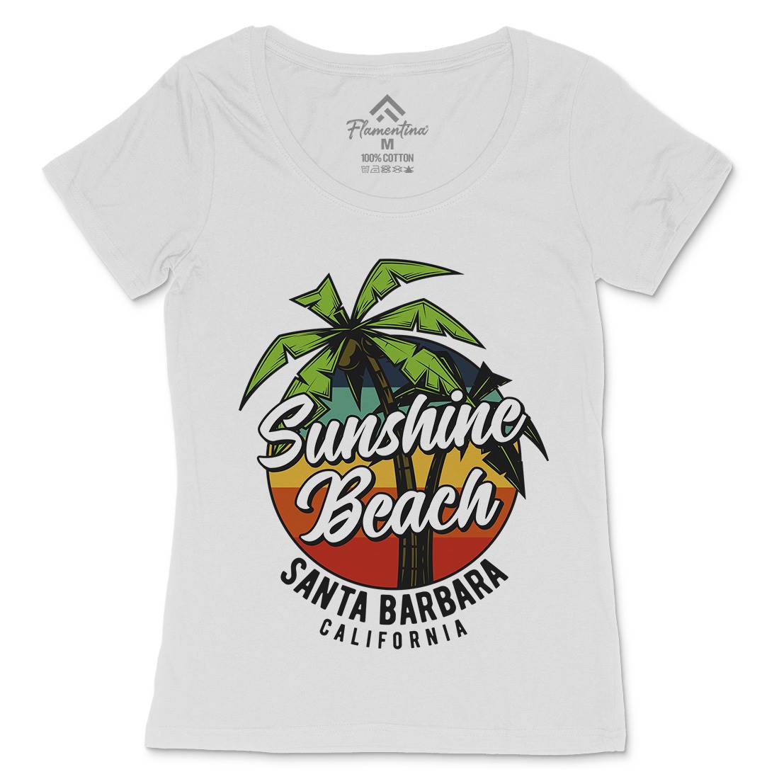 Sunshine Surfing Womens Scoop Neck T-Shirt Surf B871