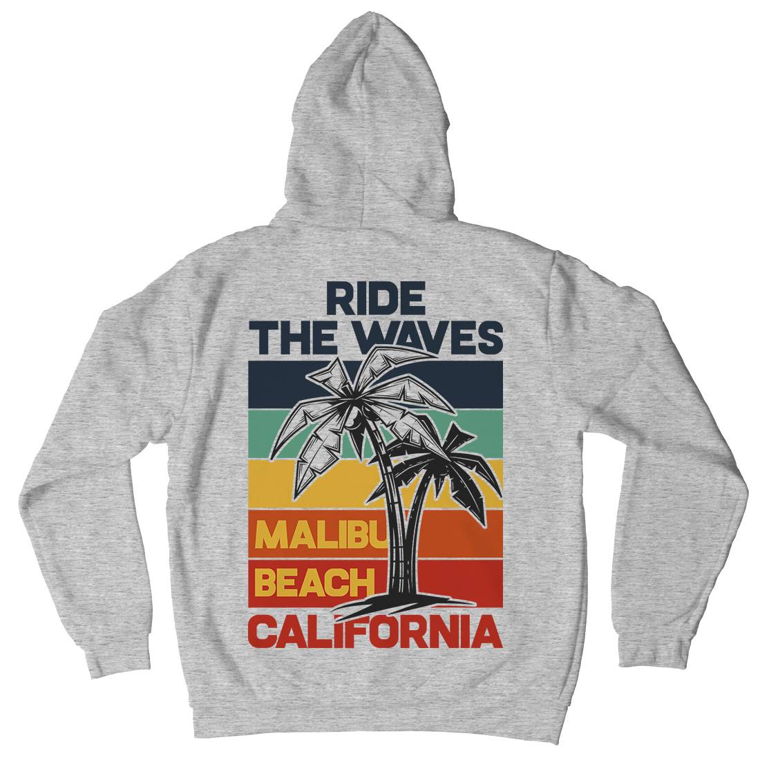 Malibu Surfing Kids Crew Neck Hoodie Surf B872
