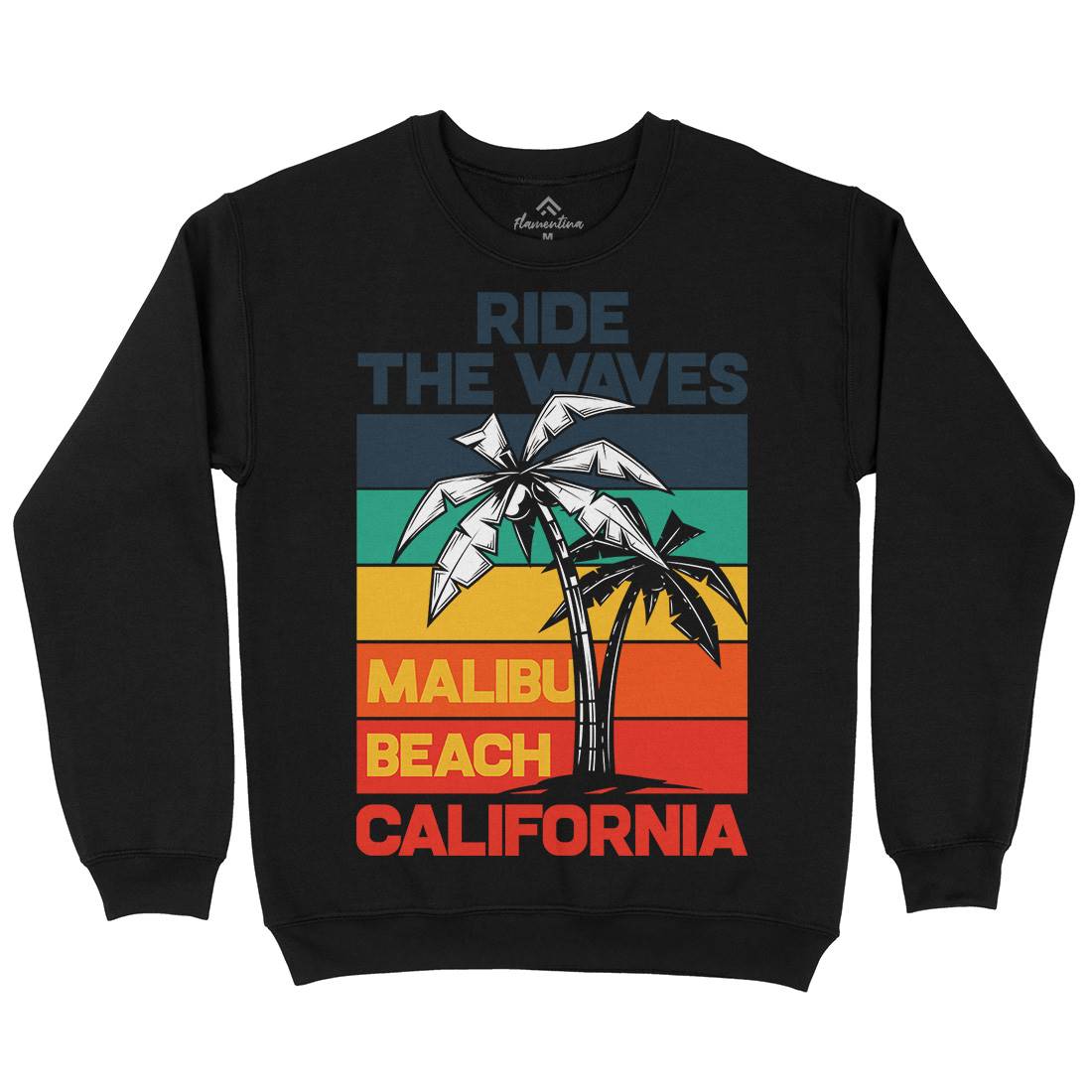 Malibu Surfing Kids Crew Neck Sweatshirt Surf B872