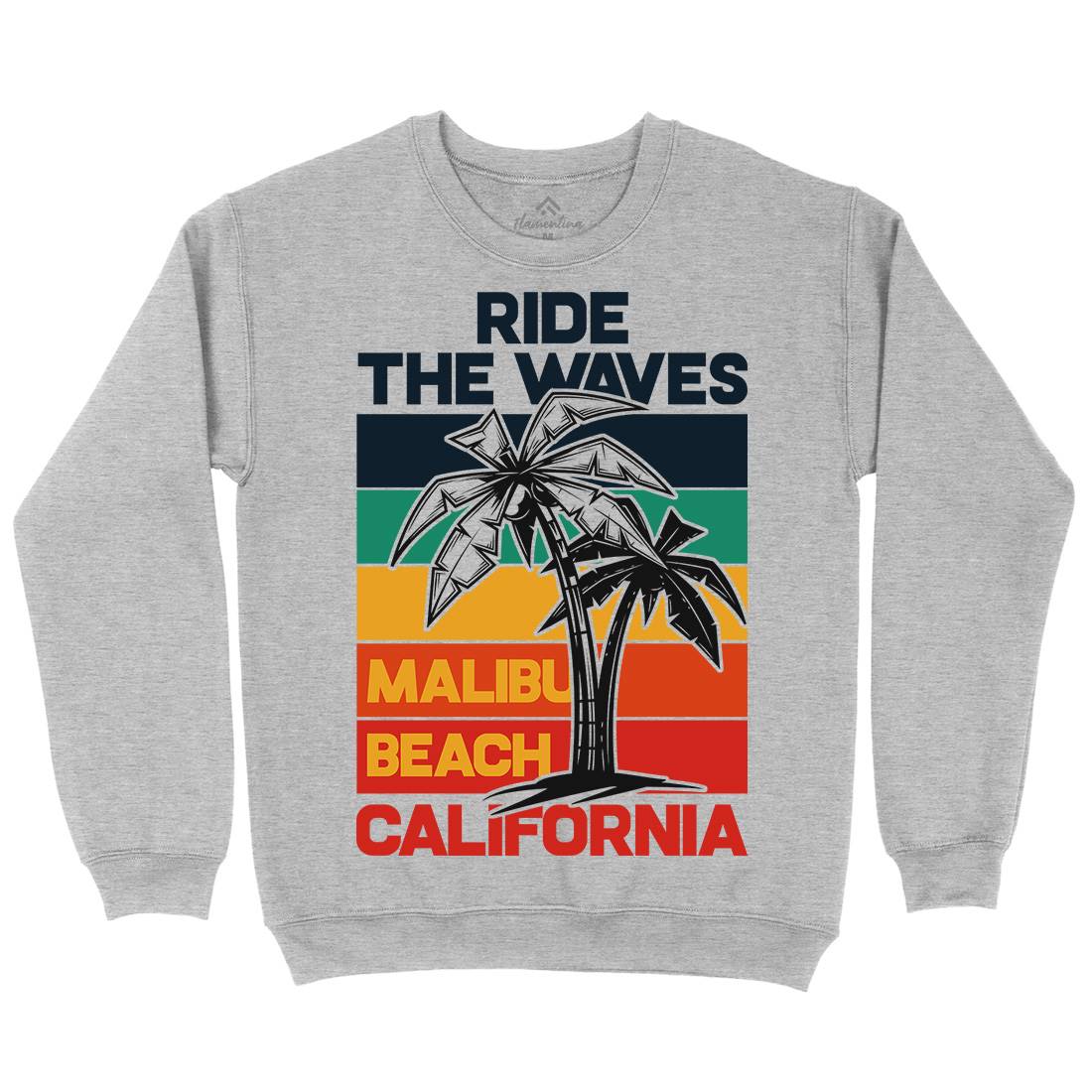 Malibu Surfing Kids Crew Neck Sweatshirt Surf B872