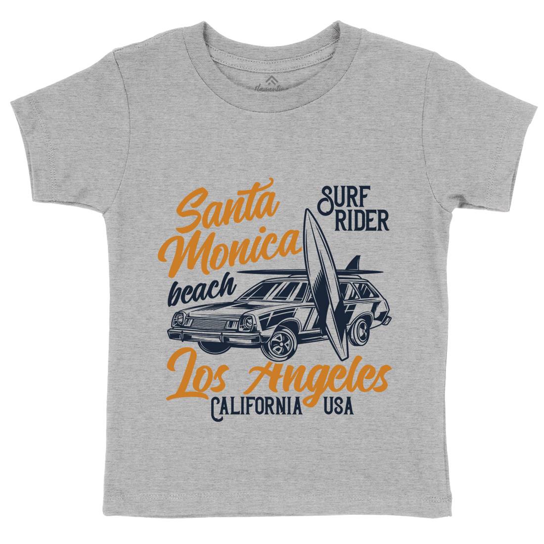 California Surfing Kids Crew Neck T-Shirt Surf B873