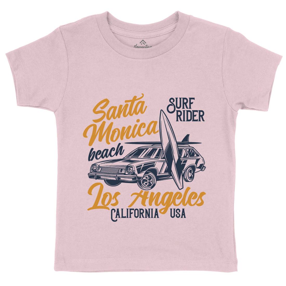 California Surfing Kids Crew Neck T-Shirt Surf B873