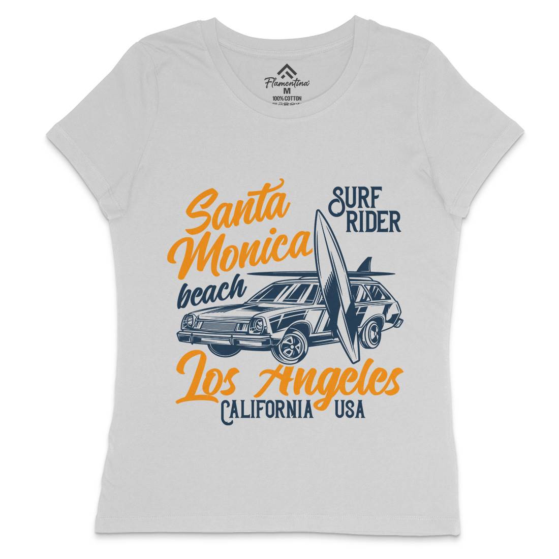 California Surfing Womens Crew Neck T-Shirt Surf B873