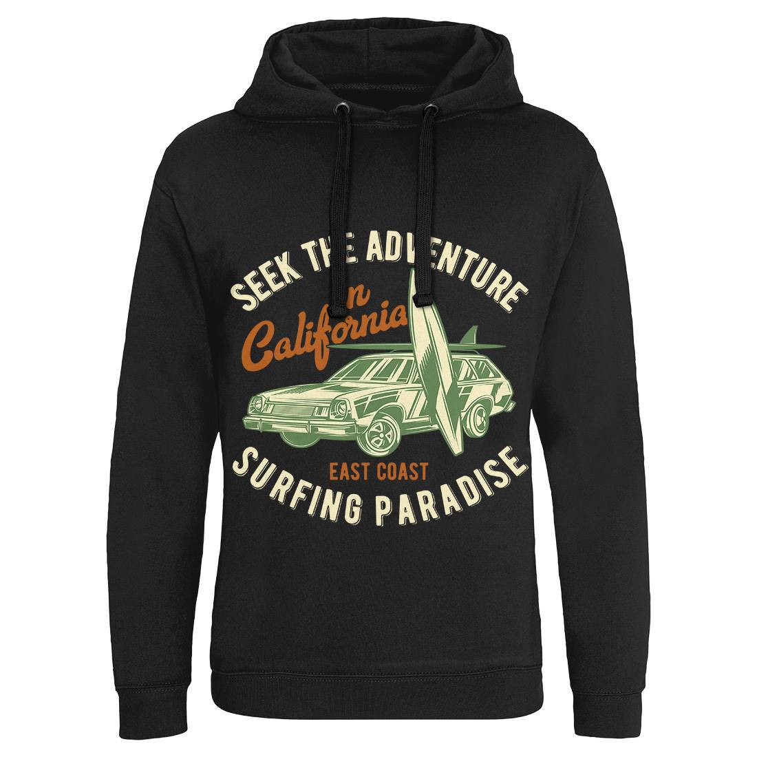 Paradise Surfing Mens Hoodie Without Pocket Surf B874