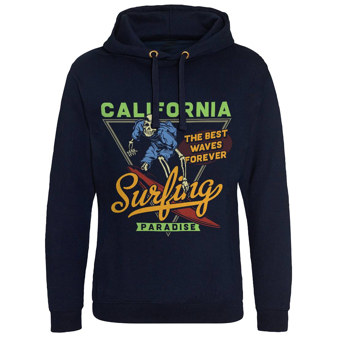 California Surfing Mens Hoodie Without Pocket Surf B875