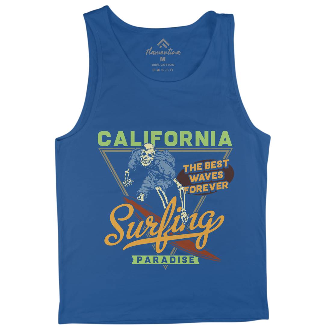 California Surfing Mens Tank Top Vest Surf B875