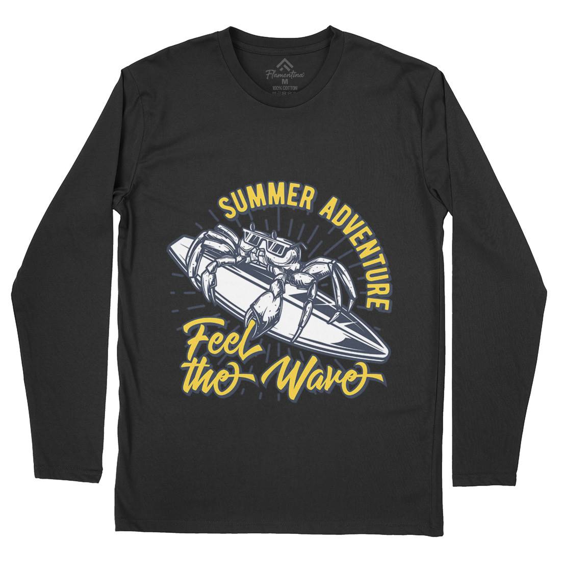 Summer Surfing Mens Long Sleeve T-Shirt Surf B876