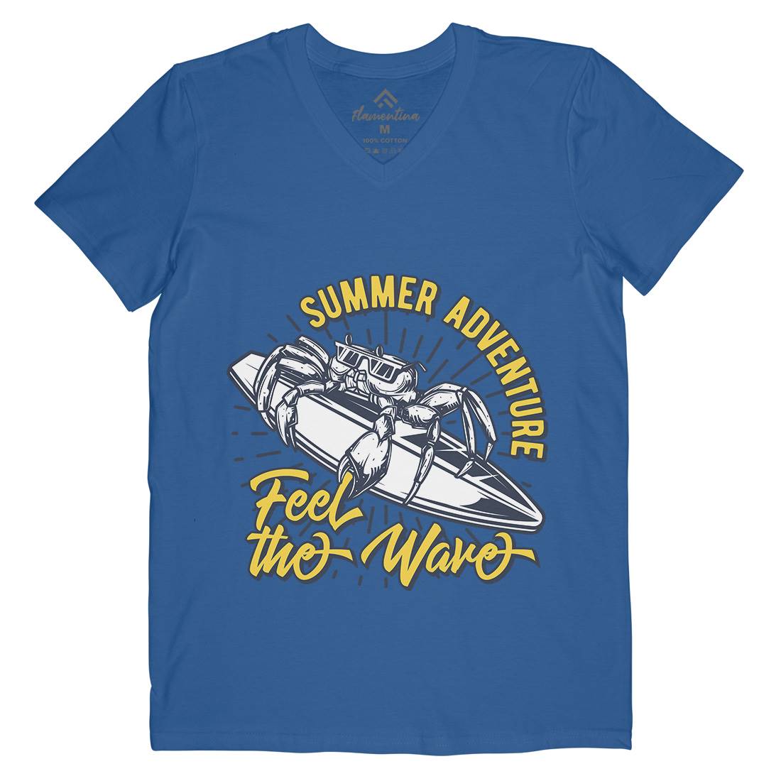 Summer Surfing Mens V-Neck T-Shirt Surf B876
