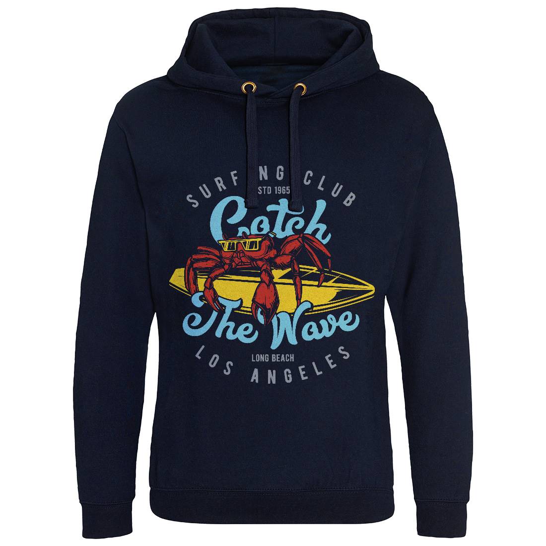 Catch The Wave Surfing Mens Hoodie Without Pocket Surf B877