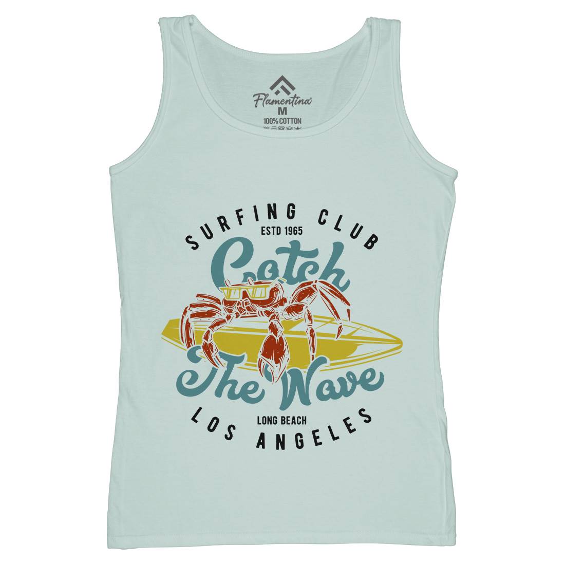 Catch The Wave Surfing Womens Organic Tank Top Vest Surf B877