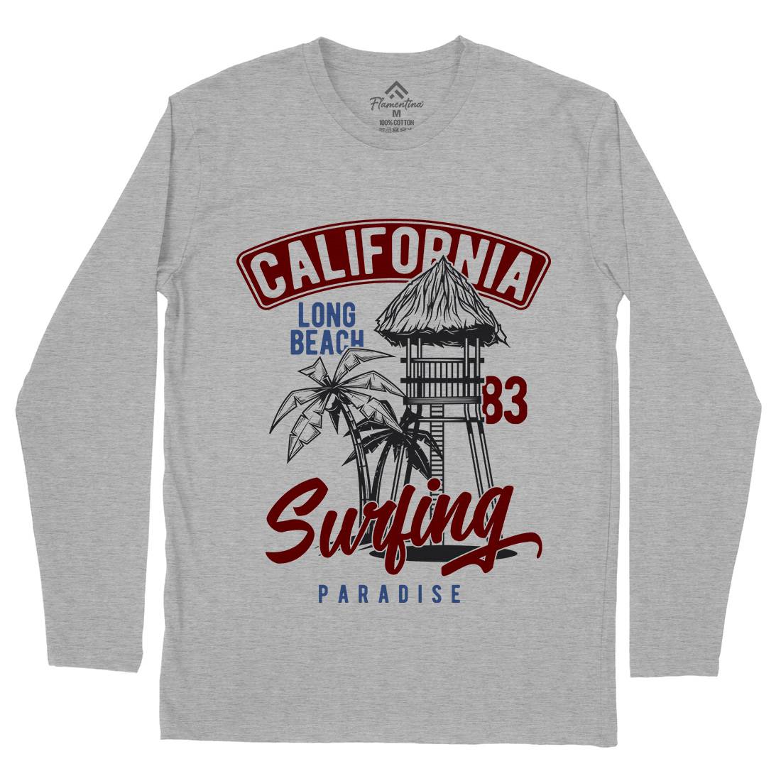 California Surfing Mens Long Sleeve T-Shirt Surf B882