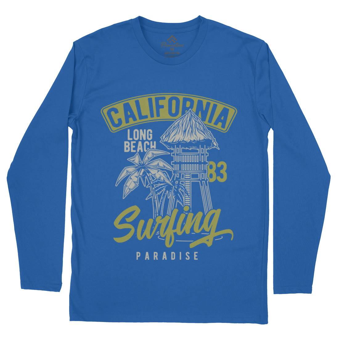 California Surfing Mens Long Sleeve T-Shirt Surf B882