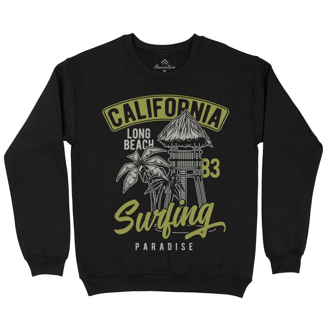 California Surfing Kids Crew Neck Sweatshirt Surf B882