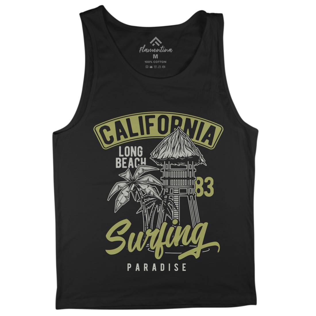 California Surfing Mens Tank Top Vest Surf B882